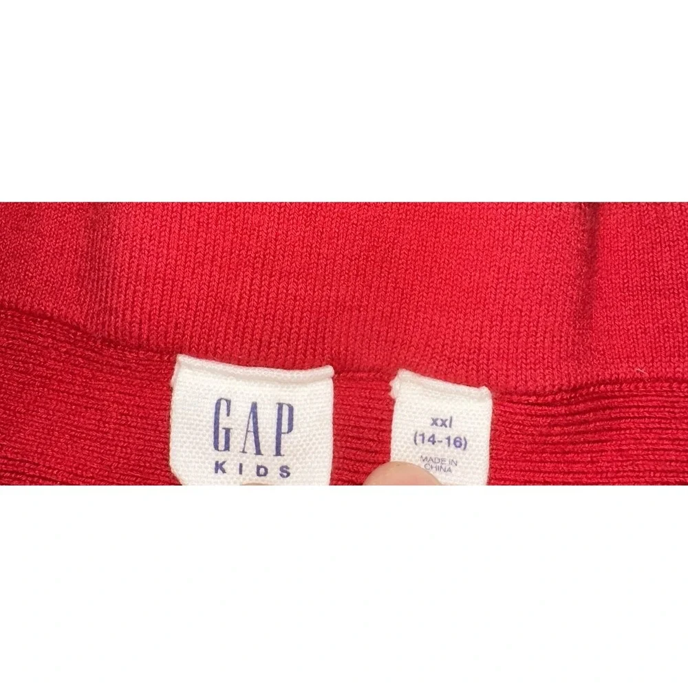Gap Kids‎ Red Pleated Holiday Skirt Cotton Thick Stretch Girls XXL (14-16)
